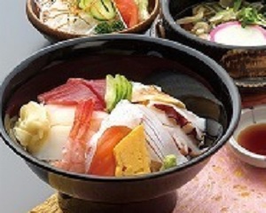 海鮮丼セット　ほうせい丸の不動の人気メニュー　新潟県聖籠町